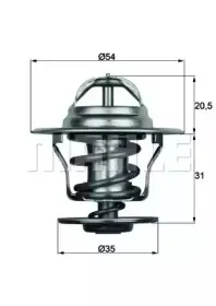TX 15 84D BEHR Термостат, охлаждающая жидкость TX 15 84D BEHR Термостат, охлаждающая жидкость
