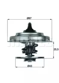 TX 18 79D BEHR Термостат, охлаждающая жидкость TX 18 79D BEHR Термостат, охлаждающая жидкость
