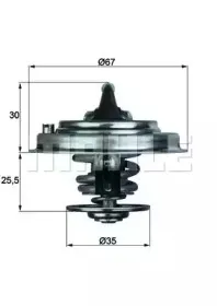 TX 30 71D BEHR Термостат, охлаждающая жидкость TX 30 71D BEHR Термостат, охлаждающая жидкость
