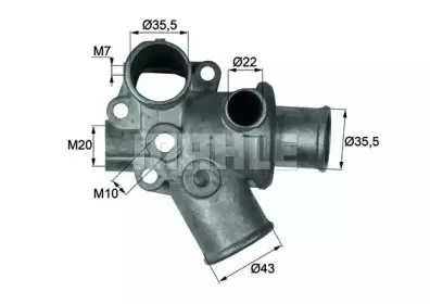 TI 94 80D BEHR Термостат, охлаждающая жидкость TI 94 80D BEHR Термостат, охлаждающая жидкость