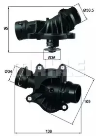 TI 234 88 BEHR Термостат, охлаждающая жидкость TI 234 88 BEHR Термостат, охлаждающая жидкость