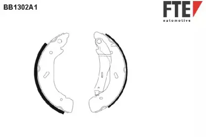 BB1302A1 FTE Комплект тормозных колодок BB1302A1 FTE Комплект тормозных колодок