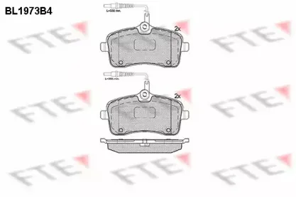BL1973B4 FTE Комплект тормозных колодок, дисковый тормоз BL1973B4 FTE Комплект тормозных колодок, дисковый тормоз