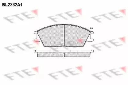 BL2332A1 FTE Комплект тормозных колодок, дисковый тормоз BL2332A1 FTE Комплект тормозных колодок, дисковый тормоз