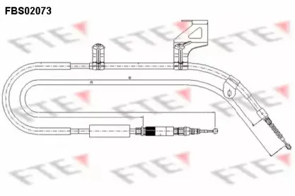FBS02073 FTE Трос, стояночная тормозная система FBS02073 FTE Трос, стояночная тормозная система