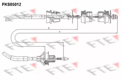 FKS05012 FTE Трос, управление сцеплением FKS05012 FTE Трос, управление сцеплением