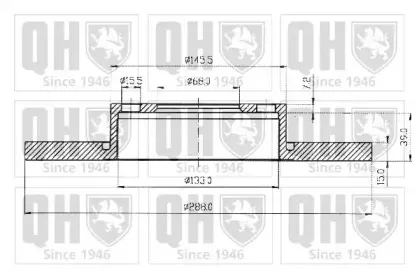 BDC3824 QUINTON HAZELL Тормозной диск BDC3824 QUINTON HAZELL Тормозной диск