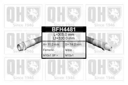 BFH4481 QUINTON HAZELL Тормозной шланг BFH4481 QUINTON HAZELL Тормозной шланг