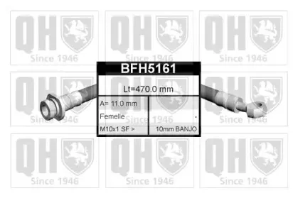 BFH5161 QUINTON HAZELL Тормозной шланг BFH5161 QUINTON HAZELL Тормозной шланг