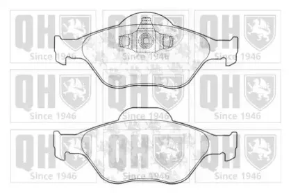 BP1261 QUINTON HAZELL Комплект тормозных колодок, дисковый тормоз BP1261 QUINTON HAZELL Комплект тормозных колодок, дисковый тормоз