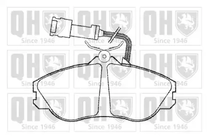 BP530 QUINTON HAZELL Комплект тормозных колодок, дисковый тормоз BP530 QUINTON HAZELL Комплект тормозных колодок, дисковый тормоз