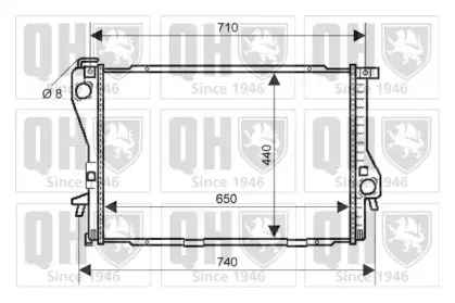 QER2117 QUINTON HAZELL Радиатор, охлаждение двигателя QER2117 QUINTON HAZELL Радиатор, охлаждение двигателя