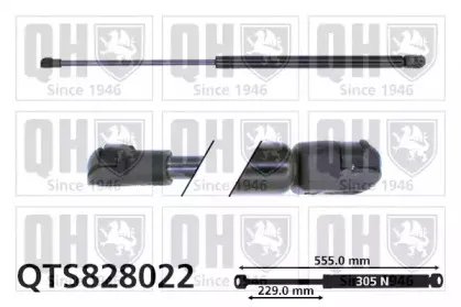 QTS828022 QUINTON HAZELL Газовая пружина, крышка багажник QTS828022 QUINTON HAZELL Газовая пружина, крышка багажник