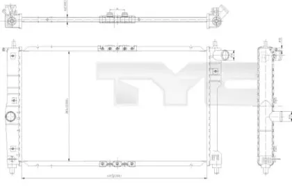 706-0003 TYC Радиатор, охлаждение двигателя 706-0003 TYC Радиатор, охлаждение двигателя