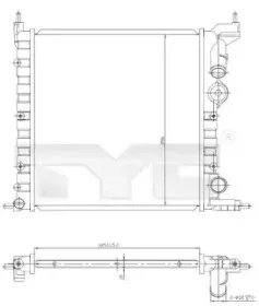 728-0030 TYC Радиатор, охлаждение двигателя 728-0030 TYC Радиатор, охлаждение двигателя