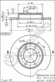 08.4504.10 BREMBO Тормозной диск 08.4504.10 BREMBO Тормозной диск