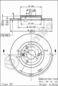 08.5265.10 BREMBO Тормозной диск 08.5265.10 BREMBO Тормозной диск