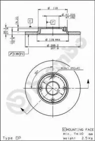 08.5877.10 BREMBO Тормозной диск 08.5877.10 BREMBO Тормозной диск