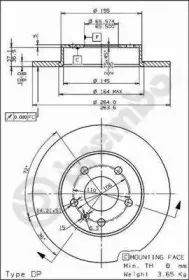 08.7627.75 BREMBO Тормозной диск 08.7627.75 BREMBO Тормозной диск