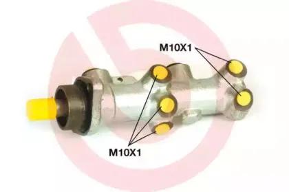 M 61 114 BREMBO Главный тормозной цилиндр M 61 114 BREMBO Главный тормозной цилиндр