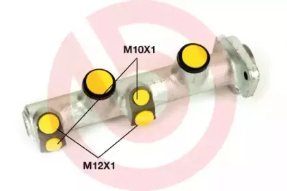 M 68 033 BREMBO Главный тормозной цилиндр M 68 033 BREMBO Главный тормозной цилиндр