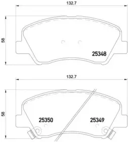 P 18 025 BREMBO Комплект тормозных колодок, дисковый тормоз P 18 025 BREMBO Комплект тормозных колодок, дисковый тормоз