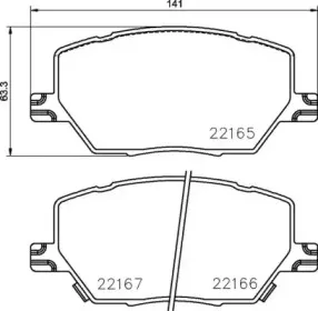 P 23 164 BREMBO Комплект тормозных колодок, дисковый тормоз P 23 164 BREMBO Комплект тормозных колодок, дисковый тормоз