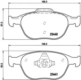 P 24 071 BREMBO Комплект тормозных колодок, дисковый тормоз P 24 071 BREMBO Комплект тормозных колодок, дисковый тормоз