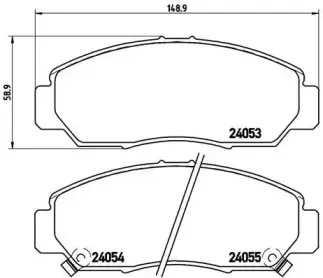 P 28 047 BREMBO Комплект тормозных колодок, дисковый тормоз P 28 047 BREMBO Комплект тормозных колодок, дисковый тормоз