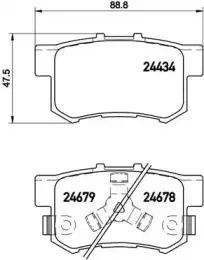 P 28 061 BREMBO Комплект тормозных колодок, дисковый тормоз P 28 061 BREMBO Комплект тормозных колодок, дисковый тормоз