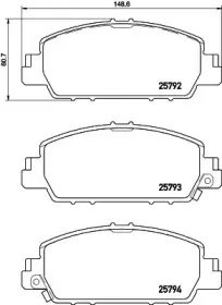 P 28 077 BREMBO Комплект тормозных колодок, дисковый тормоз P 28 077 BREMBO Комплект тормозных колодок, дисковый тормоз