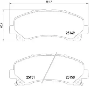 P 34 007 BREMBO Комплект тормозных колодок, дисковый тормоз P 34 007 BREMBO Комплект тормозных колодок, дисковый тормоз