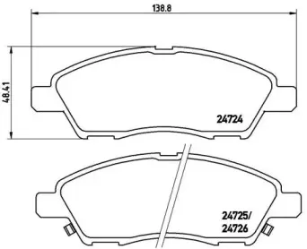 P 56 070 BREMBO Комплект тормозных колодок, дисковый тормоз P 56 070 BREMBO Комплект тормозных колодок, дисковый тормоз