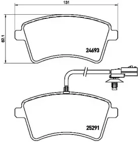 P 68 058 BREMBO Комплект тормозных колодок, дисковый тормоз P 68 058 BREMBO Комплект тормозных колодок, дисковый тормоз