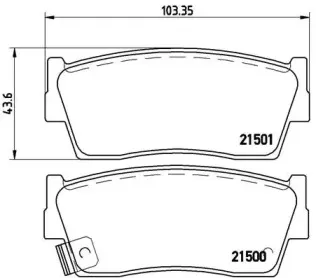 P 79 006 BREMBO Комплект тормозных колодок, дисковый тормоз P 79 006 BREMBO Комплект тормозных колодок, дисковый тормоз