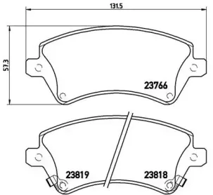 P 83 064 BREMBO Комплект тормозных колодок, дисковый тормоз P 83 064 BREMBO Комплект тормозных колодок, дисковый тормоз