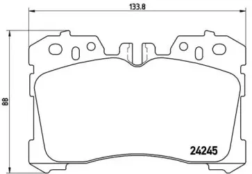 P 83 075 BREMBO Комплект тормозных колодок, дисковый тормоз P 83 075 BREMBO Комплект тормозных колодок, дисковый тормоз
