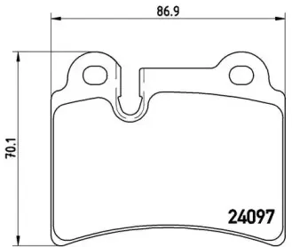 P 85 111 BREMBO Комплект тормозных колодок, дисковый тормоз P 85 111 BREMBO Комплект тормозных колодок, дисковый тормоз