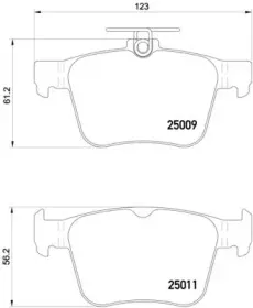 P 85 124 BREMBO Комплект тормозных колодок, дисковый тормоз P 85 124 BREMBO Комплект тормозных колодок, дисковый тормоз