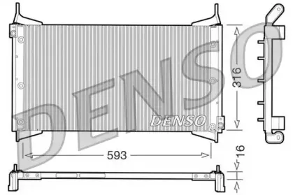DCN09012 DENSO Конденсатор, кондиционер DCN09012 DENSO Конденсатор, кондиционер