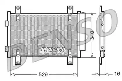DCN09049 DENSO Конденсатор, кондиционер DCN09049 DENSO Конденсатор, кондиционер