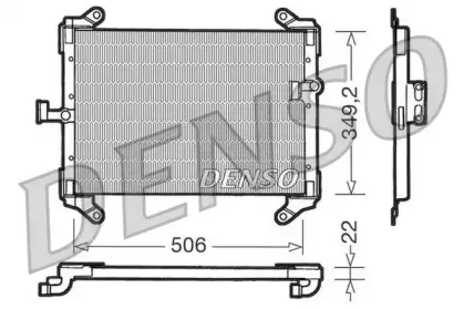 DCN09050 DENSO Конденсатор, кондиционер DCN09050 DENSO Конденсатор, кондиционер