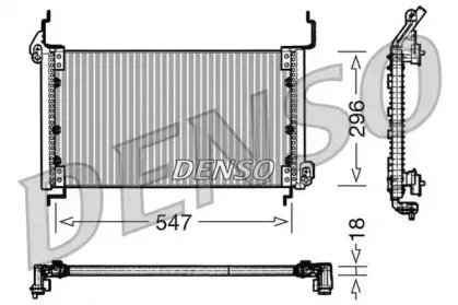 DCN09082 DENSO Конденсатор, кондиционер DCN09082 DENSO Конденсатор, кондиционер