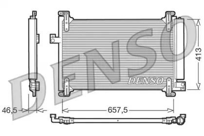 DCN09083 DENSO Конденсатор, кондиционер DCN09083 DENSO Конденсатор, кондиционер