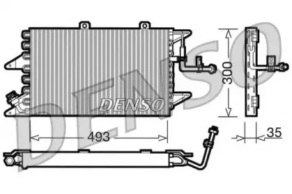DCN09096 DENSO Конденсатор, кондиционер DCN09096 DENSO Конденсатор, кондиционер