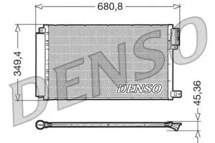 DCN09300 DENSO Конденсатор, кондиционер DCN09300 DENSO Конденсатор, кондиционер
