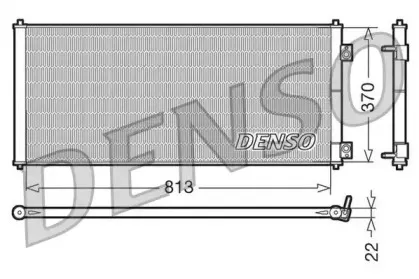 DCN10018 DENSO Конденсатор, кондиционер DCN10018 DENSO Конденсатор, кондиционер
