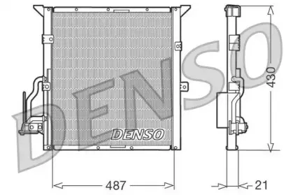 DCN05002 DENSO Конденсатор, кондиционер DCN05002 DENSO Конденсатор, кондиционер