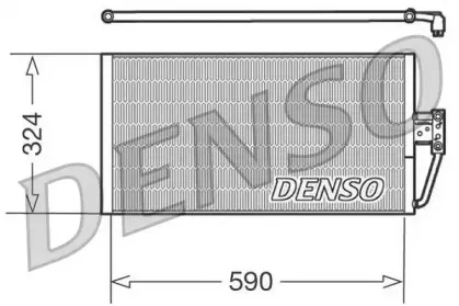 DCN05006 DENSO Конденсатор, кондиционер DCN05006 DENSO Конденсатор, кондиционер