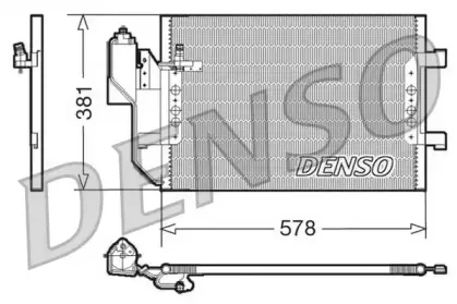 DCN17002 DENSO Конденсатор, кондиционер DCN17002 DENSO Конденсатор, кондиционер